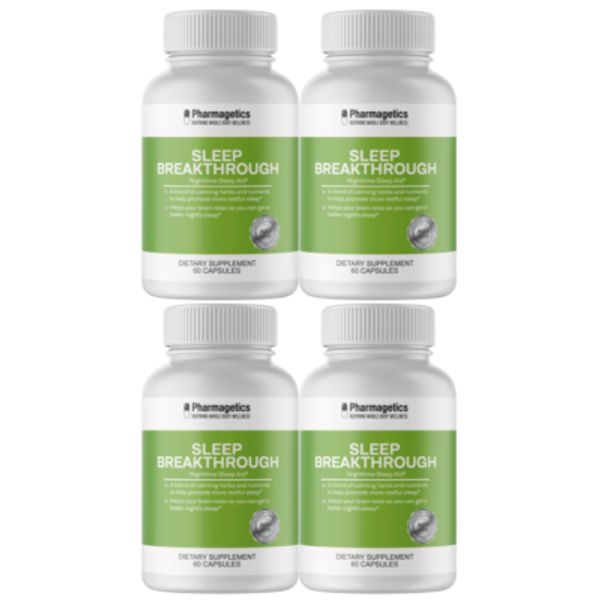 Sleep Breakthrough Natural Sleep Support - 180 Capsules , 4 PACK
