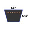 D&D 1180 Heavy Duty Aramid Replacement Belt fits SNAPPER INC