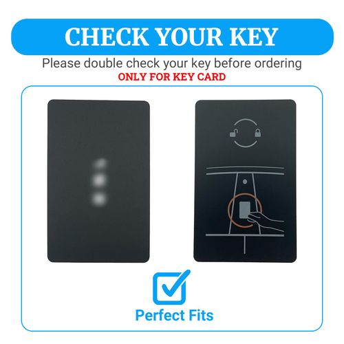 Transparent Card Key Holder for Tesla, Soft Card Case Cover for Model Y/3/S/X Cybertruck Accessories, Black