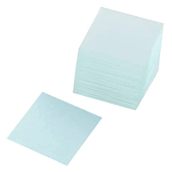 TKY Cover Glass Cover Glass 100pcs Corner Cover Glass Preparted Sliding Glass Science Research Microscope Slide Microbial Cell