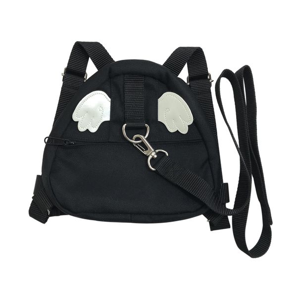 IMAI COMPANY Stray String Backpack (Strawberry), (Feathers) Black