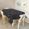 Walmsco Tablecloth Stars and Moon Decor For Dining Room Kitchen Rectangular Table Cover 132 * 178cm