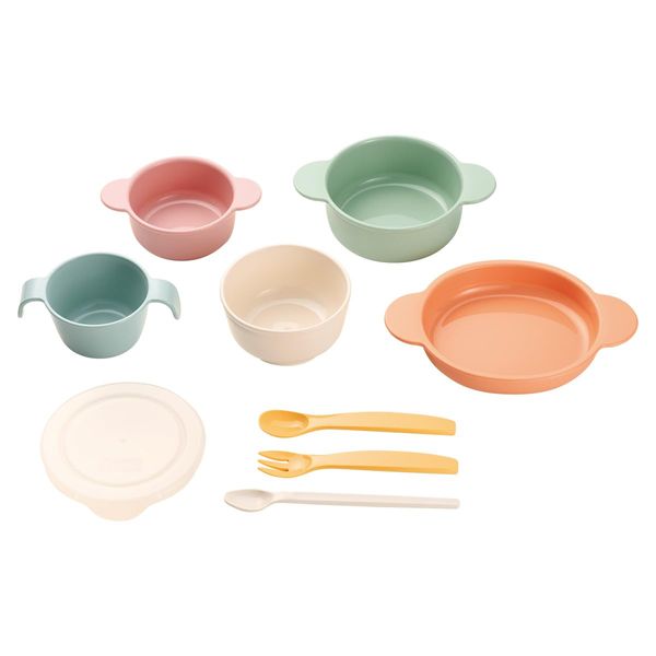 Combi First Weaning Food, Bulk Tableware, Storage P, 9 Piece Set