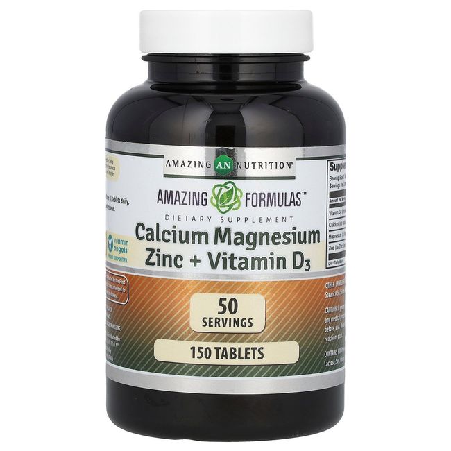 Amazing Formulas, Calcium Magnesium Zinc + Vitamin D3, 150 Tablets