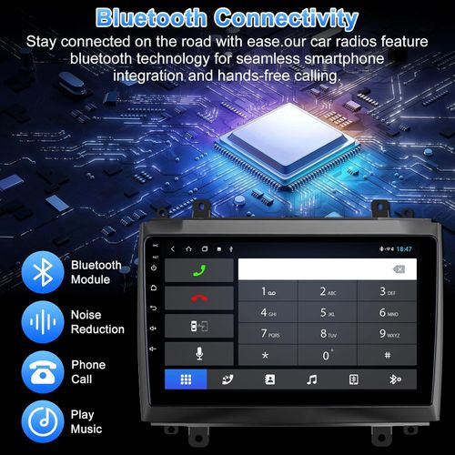 9" Android 13 Double Din Car Stereo with Wireless Carplay Android Auto for Honda CRV 2001-2006 IPS Car Audio Receiver w/WiFi GPS Bluetooth AHD Camera Mic,SWC/AV in/FM/AM Radio Receiver 2+32G