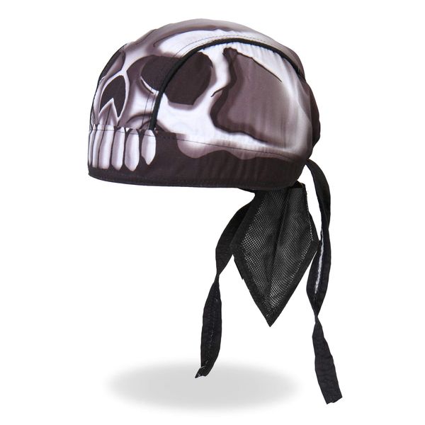 Hot Leathers 'Skull Head' Head Wrap (Black)