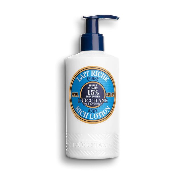 L'Occitane Moisturizing 15% Shea Butter Body Rich Lotion | Nourish and comfort | Protects skin from dryness | 8.4 Fl Oz