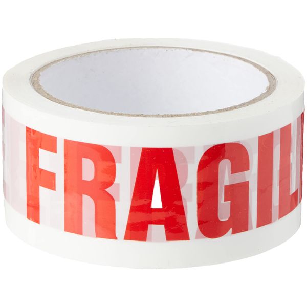 Triplast 48 mm x 66 m Fragile Printed Low Noise Parcel Packing Tape