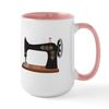 CafePress Sewing Machine 1 Mugs 15 oz (444 ml) Ceramic Coffee Mug