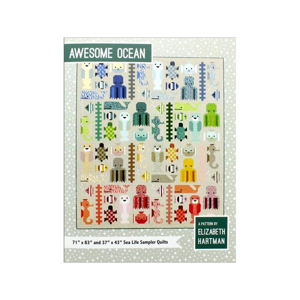 Elizabeth Hartman Awesome Ocean Pattern, L
