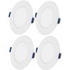 LED DOWN LIGHT 9W tri-ac dimmable single Round LED Flat Panel Lighting- 4 Pcs