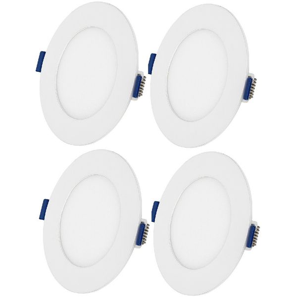 LED DOWN LIGHT 9W tri-ac dimmable single Round LED Flat Panel Lighting- 4 Pcs