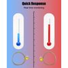 AUGREX 5cs High Accuracy K Type Mini-Connector Thermocouple, Temperature Probe Sensor -50°C~482°C (-58°F~899°F)