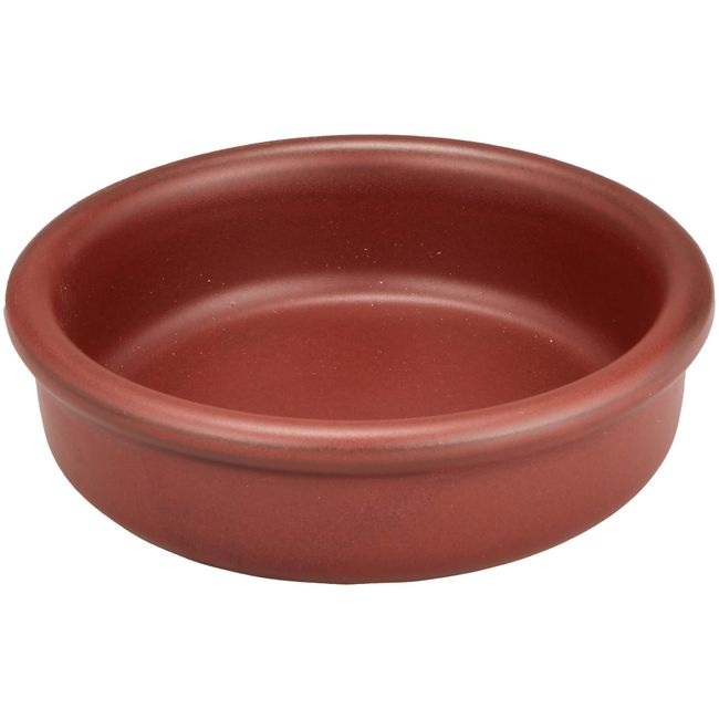 Banko Ware 15584 Ahijo Pot, Diameter Approx. 4.7 x 1.2 inches (12 x 3 cm), Ahijo Dish, Direct Fire, Pottery, Microwave Safe, Oven-safe, Wide Mouth, Easy to Clean, Brown, Brown, Made in Japan