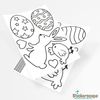Stickerscape Easter Window Stickers (Colour in) | Easter Window Decal, Spring Window Decor, Spring Window Stickers | Easy to Apply, Cleanly Removable and Repositionable