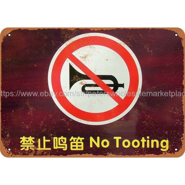  No Tooting metal tin sign garage workshop ideas