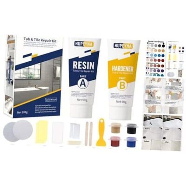 Tub, Tile and Shower Repair Kit (Color Match),  Porcelain Repair Kit, Modern