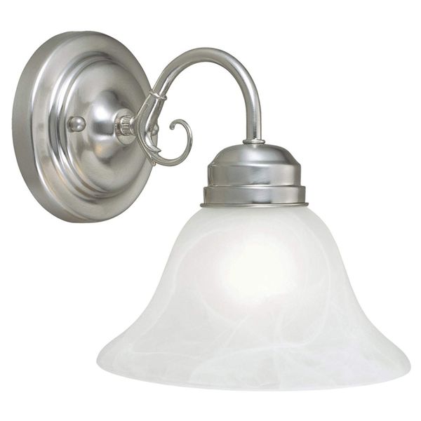 Design House 511618 Millbridge 1 Light Wall Light, Satin Nickel