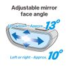 Seikosangyo Automobile Auxiliary Mirror, model: EW-69, black