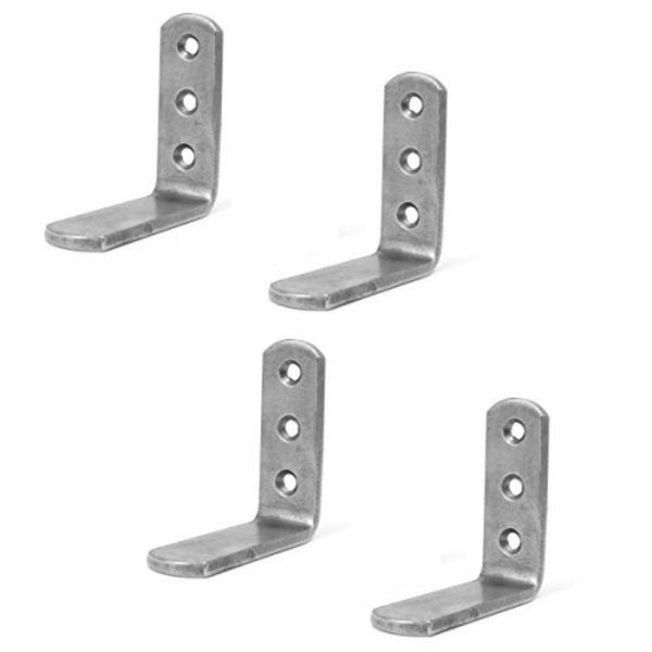 Heavy-Duty Box Spring Fastener Bed Bracket 4-Pack Ideal for Antique Restoration