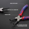 4PCS Heavy Duty 7" Circlip Plier Snap Ring Pliers External Internal Kit w/ Pouch