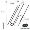 Winnipeg Jets Garden Flag with Pole Stand Holder