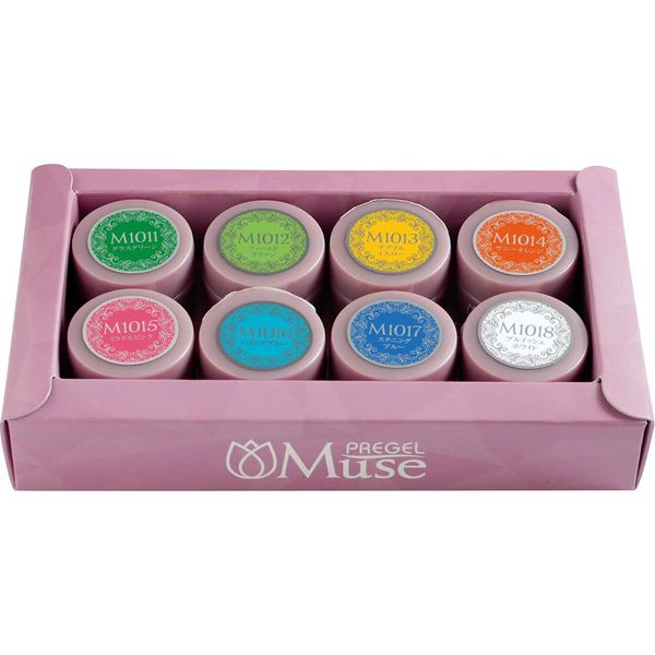 PREGEL Muse Color Gel Color Paint, Set of 8