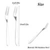 Stainless Steel Forks Set - for Oyster Shellfish, Appetizers & Dessert (6 Pcs)