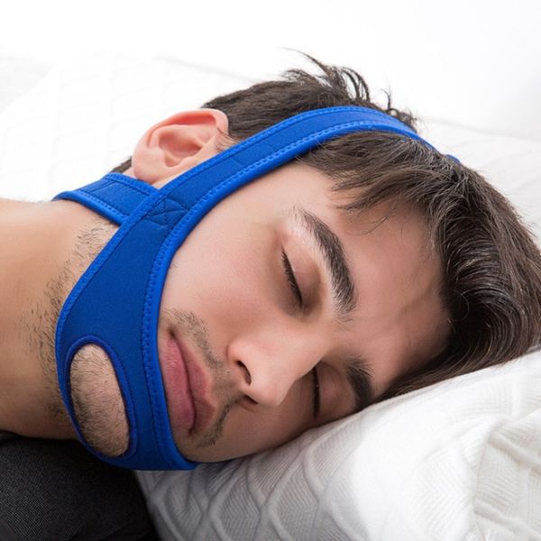 Snoring Neoprene Anti Snoring Chin Strap Belt Apnea Solution Sleep Support Sleeping Care Tool