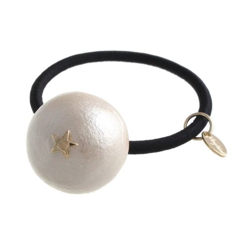 VINGTAINE H7036 Mini Star Cotton Pearl Hair Elastic (M) Simple Star Hair Accessory Kiska