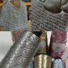 1 Roll Metallic Crochet Thread String 0.8MM Pink Knitting Thread