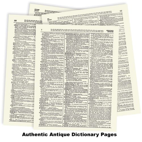 I Believe In Magic Typography Quote Vintage Dictionary Art Print, Antique Wall Art Home Decor, Modern Boho Poster, Farmhouse Decoration Living Room Bedroom Office 8x10 Inches, Ready To Frame