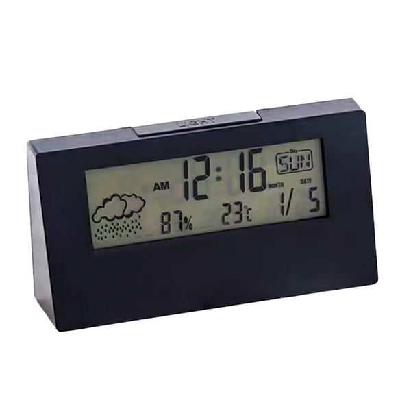 Alarm Clock, 2 Colors, Loud Table, Digital Clock, Clock, Alarm Clock, Light, Table Clock (Black)
