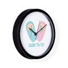 CafePress Double The Fun 10" Wall Clock for Livingroom, Kitchen, or Office