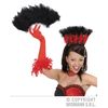 Feather Fan Black Accessory for Fancy Dress