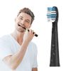 Replacement Toothbrush Heads Compatible with fairywill Electric Toothbrush, Model FW-507/FW-508/2011/959/917/551, D1/D3/D7/D8, W Shape Design Planted with Nylon Bristle (6 Pack - Black)