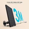 3Pack USB Port Solar Panel for Security Camera，Waterproof Panel ,360° Adjustable