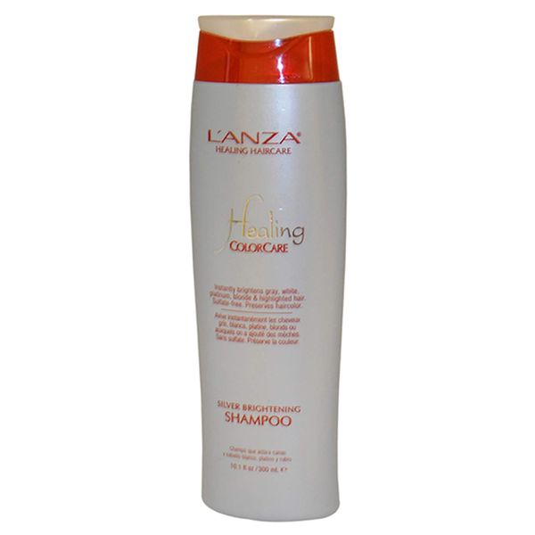 L’ANZA Healing ColorCare Silver Brightening Shampoo, for Silver, Gray, White, Blonde & Highlighted Hair - Boosts Shine and Brightness while Healing, Controls Unwanted Warm Tones (300ml)