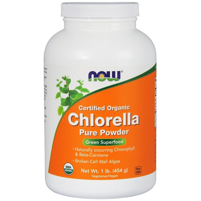 NOW Foods Chlorella Powder, Organic, 1 lb.