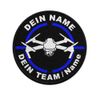 Copytec Patch 7.5 cm Personalised Drone Team Your Name Pilot #42950
