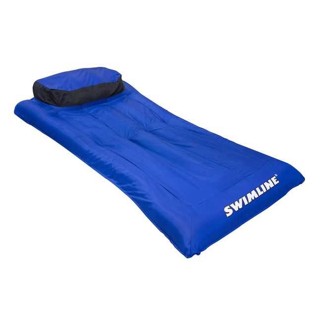 Swimline Ultimate Super-Sized Floating Mattress, Blue/Black