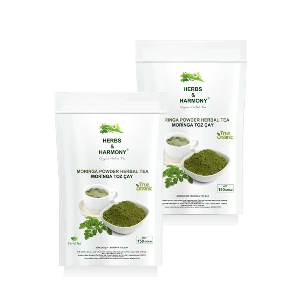 Moringa Powder Herbal Tea Moringa Toz Çay 150 gram X 2ADET