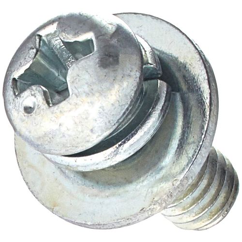 Osato Uniqlo P-12 Machine Screws, Washer Built-In Type, 0.2 inch (4 mm) x Length 0.4 inches (10 mm), Pack of 50 (61312)