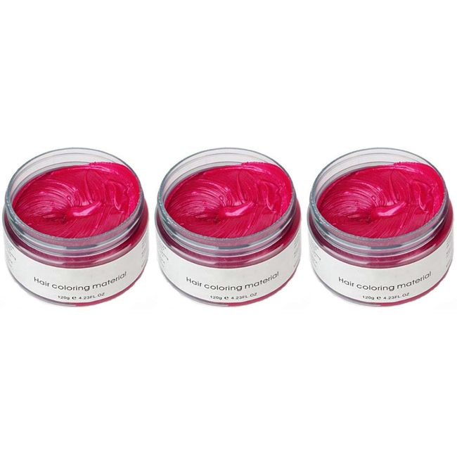 3 pack Hailicare Hair Color Wax 4.23oz each RED