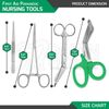 4 Pcs First Aid Paramedic Essential Nursing Tools Surgical Instruments - Green