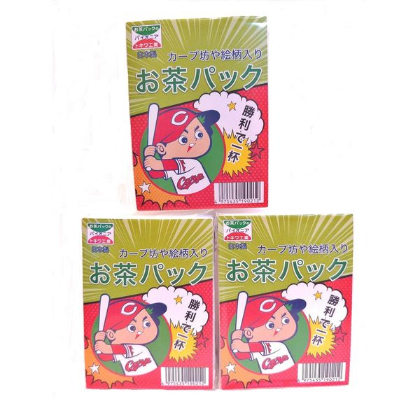 Hiroshima Carp Boya Tea Pack, Dashi Pack, Carp Goods, Filter, Replacement, 60 Pieces, 3 Packs