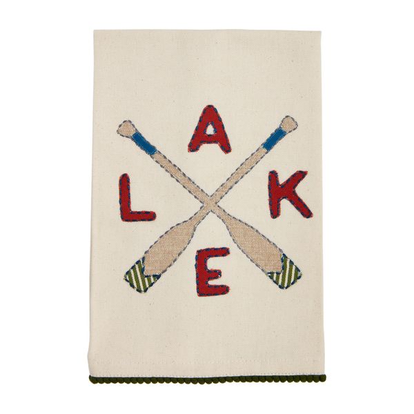 Mud Pie Lake Applique Towel; 21" x 14"