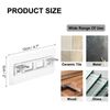 sourcing map 6 Pcs Shelf Support Peg, Double Row Self Adhesive Bracket with Screw Holes