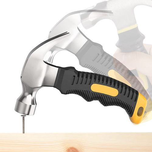 Mini Small Claw Hammer, Mini Claw Hammer with Non-Slip Comfort Handle, Mini Hammer Carpenter's Hammer, Mini Hammer Carbon Steel Claw Hammer for DIY, Repair, Camping, Woodworking