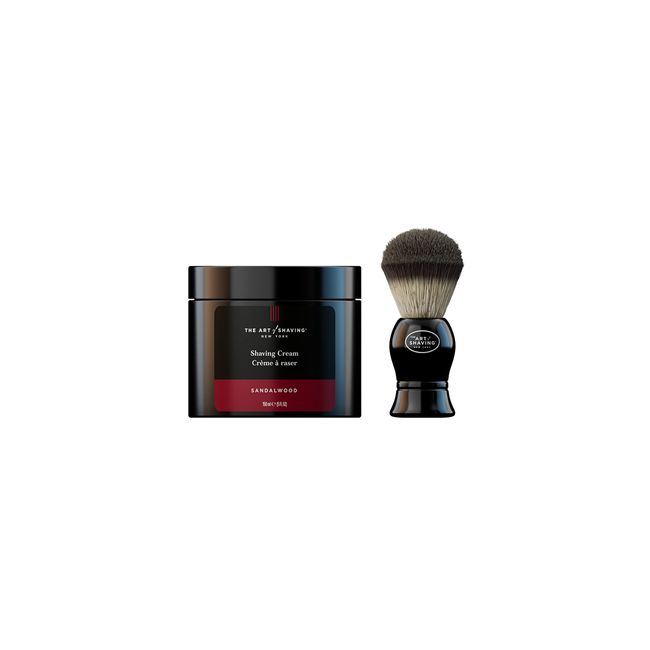 The Art of Shaving Sandalwood Iconic Duo Giftset - Shaving Cream 5oz & Shaving Brush